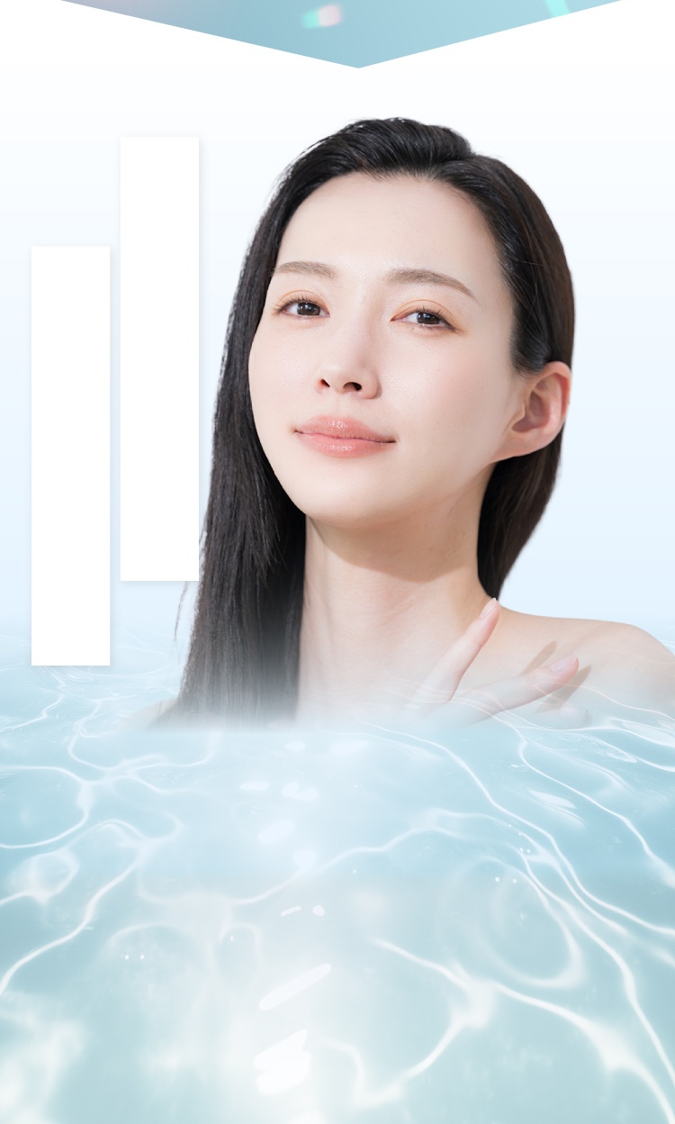 うるおいと透明感にアプローチした設計