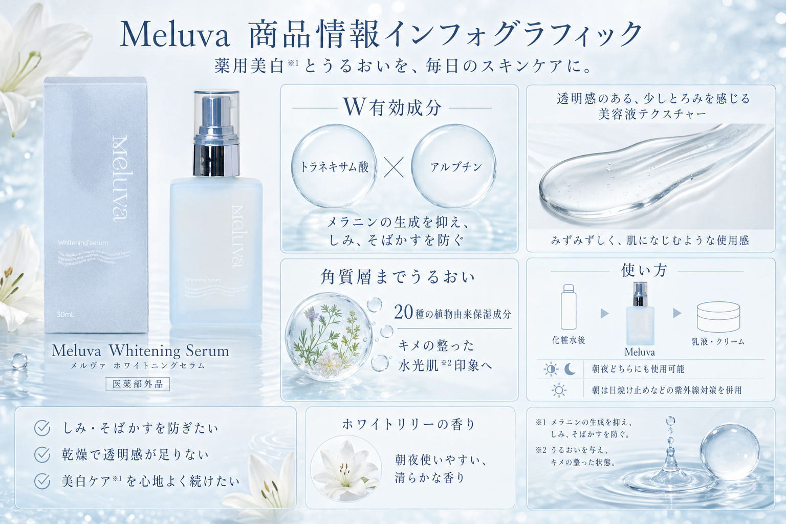 Meluva 商品情報インフォグラフィック v1